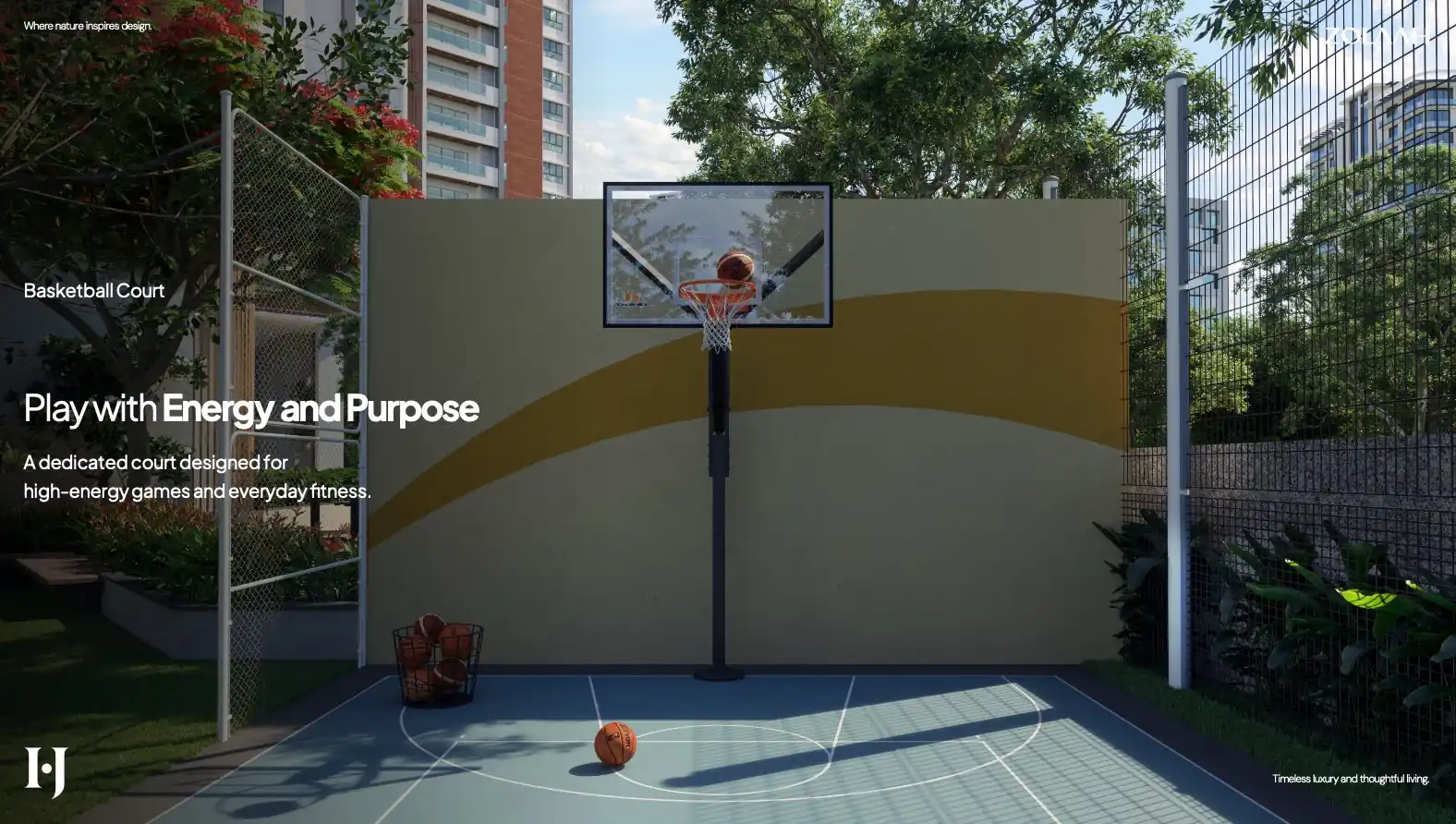 Basketball Court – Play with Energy and Purpose at Zolaah